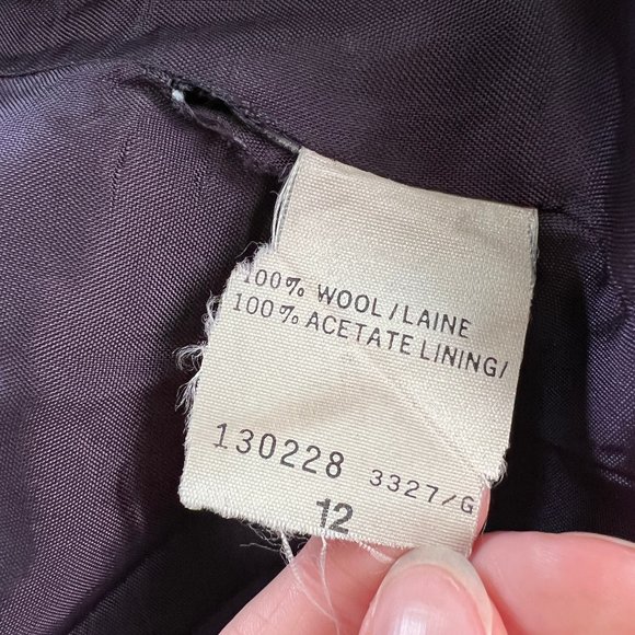 Vintage Union Made Oversized Wool Houndstooth Tweed Knit Plaid Blazer Suit Coat - Picture 8 of 10